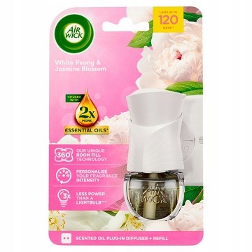 AirWick El.osv. komplet 19ml pivoňka +jasmín.květ - Drogerie Osvěžovače a svíčky Elektrické